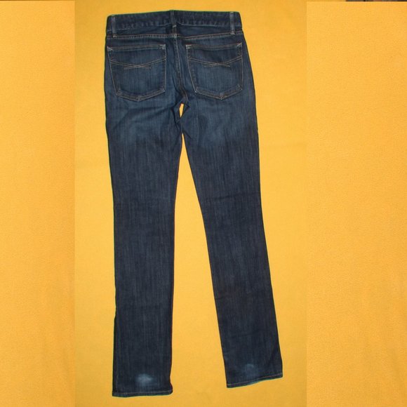 Gap 1969 Real Straight Dark Blue Jeans - Waist 28x32.5 Inseam - Picture 8 of 11